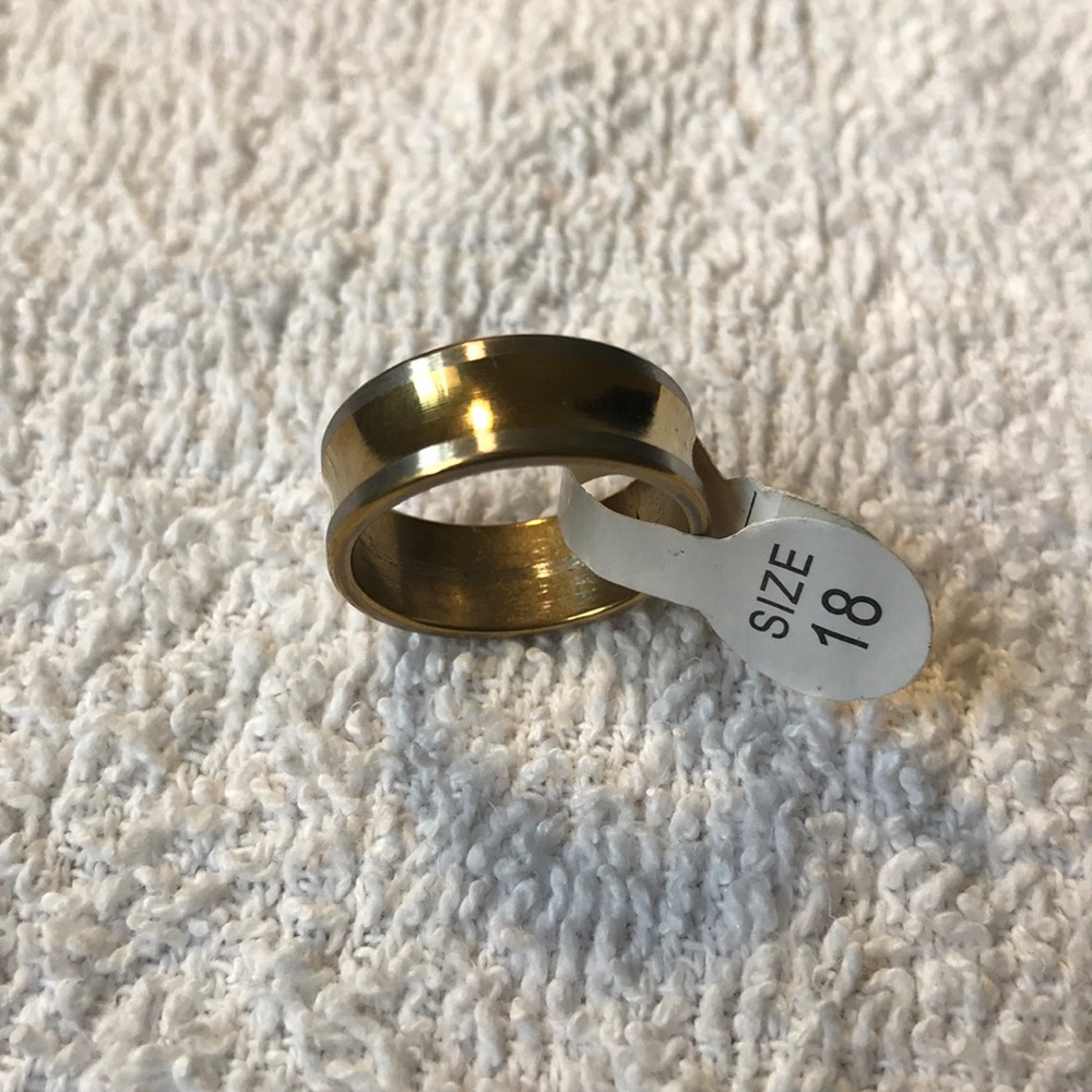 Stainless steel wedding band